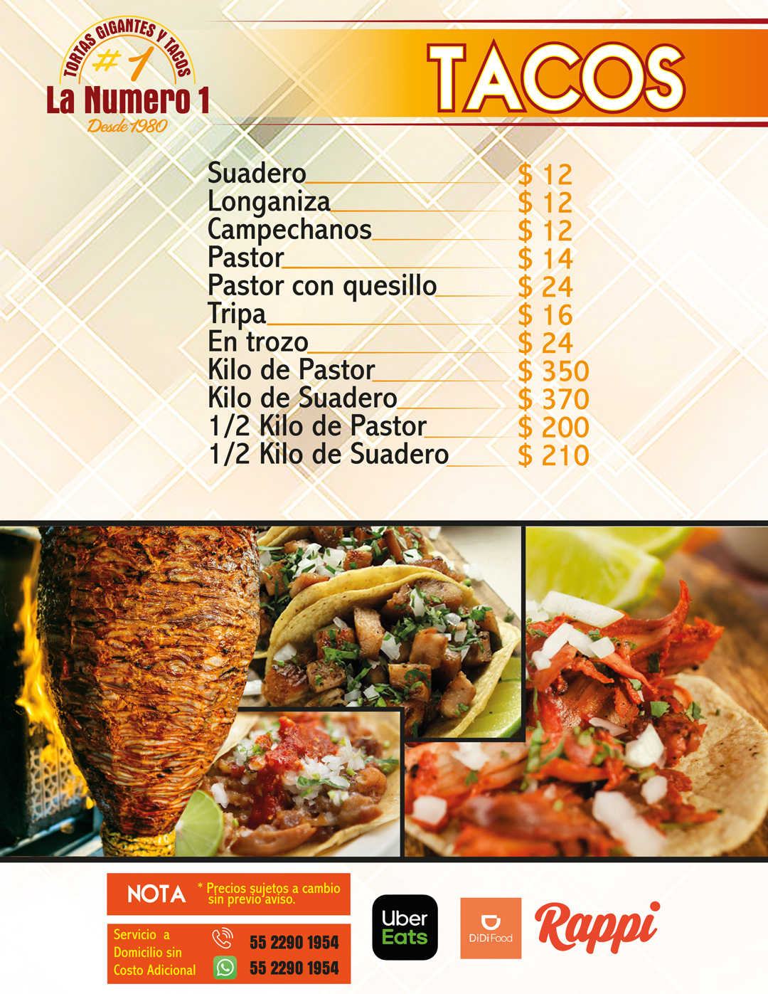 Tortas gigantes lanumero1 menu2