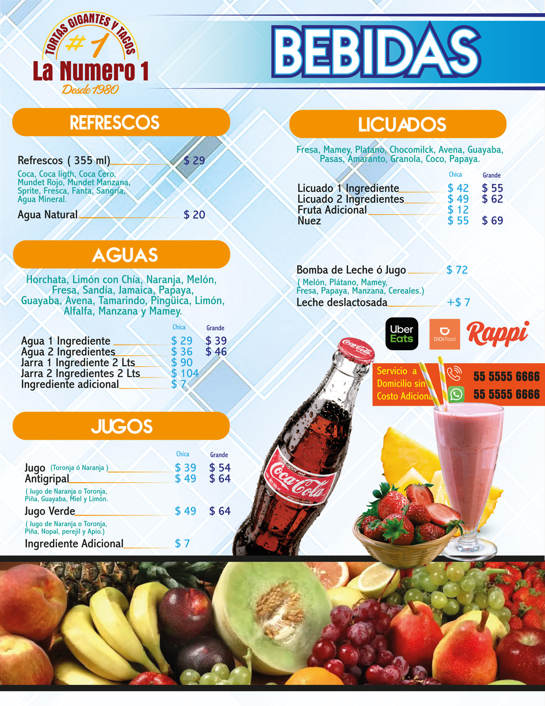 Tortas gigantes lanumero1 menu4